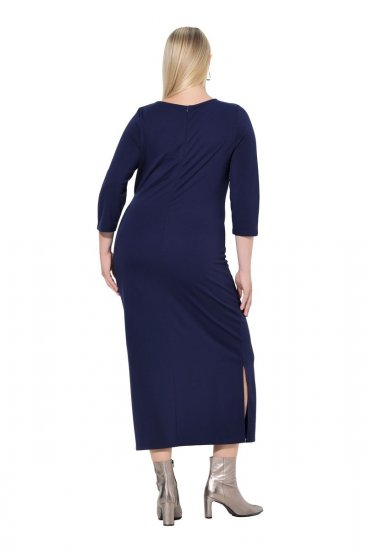 Ulla Popken 845705 Jersey ruha Sötétkék - Midi ruhák - Női midiruhák nagy méretben