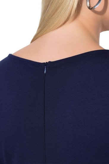 Ulla Popken 845705 Jersey ruha Sötétkék - Midi ruhák - Női midiruhák nagy méretben