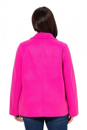 Ulla Popken 846021 Polár kabát Rózsaszín - Kabátok - Női plus size kabátok
