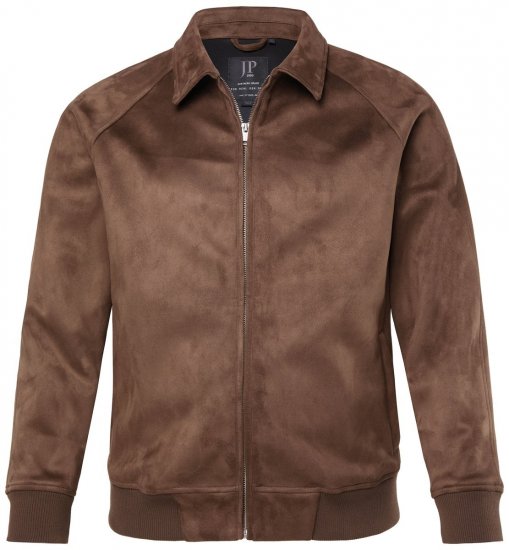 JP1880 846200 Bomber dzseki műirha hatással Sötétbarna - Kabátok - Nagyméretű Kabátok - 2XL-8XL