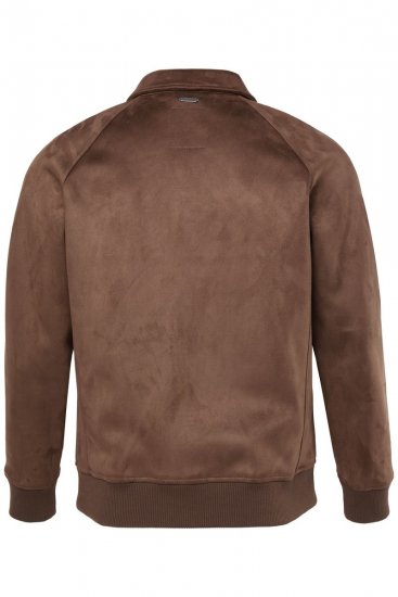 JP1880 846200 Bomber dzseki műirha hatással Sötétbarna - Kabátok - Nagyméretű Kabátok - 2XL-8XL