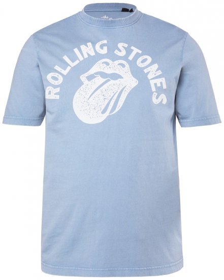 JP1880 846221 Rolling Stones Tongue Póló Világoskék - Zenekaros pólók - Zenekaros pólók nagy méretben