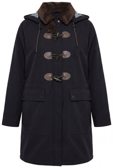 Ulla Popken 846278 Softshell kabát Fekete - Kabátok - Női plus size kabátok