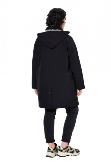 Ulla Popken 846278 Softshell kabát Fekete - Kabátok - Női plus size kabátok