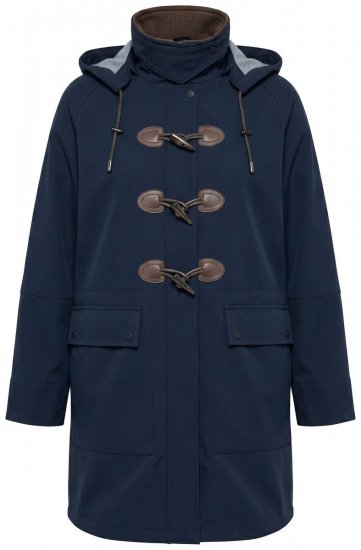 Ulla Popken 846278 Softshell kabát Sötétkék - Kabátok - Női plus size kabátok