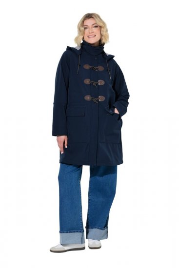 Ulla Popken 846278 Softshell kabát Sötétkék - Kabátok - Női plus size kabátok
