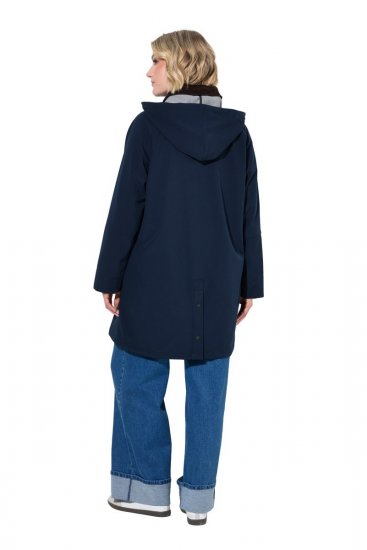 Ulla Popken 846278 Softshell kabát Sötétkék - Kabátok - Női plus size kabátok