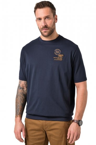 JP1880 846657 Póló bellyfit felvarrókkal Sötétkék TALL - TALL pólók - TALL Pólók