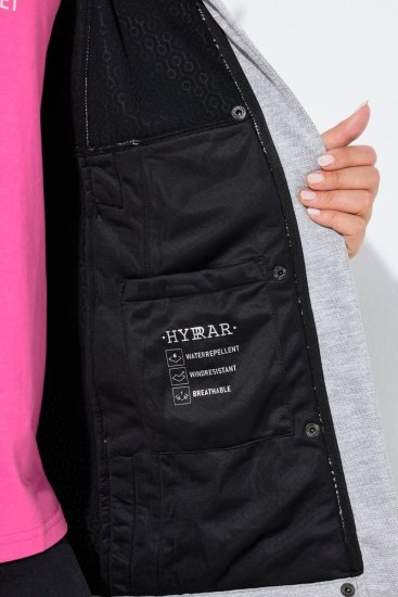Ulla Popken 846744 Softshell dzseki Szürke melírozott - Dzsekik - Nagy méretű női dzsekik
