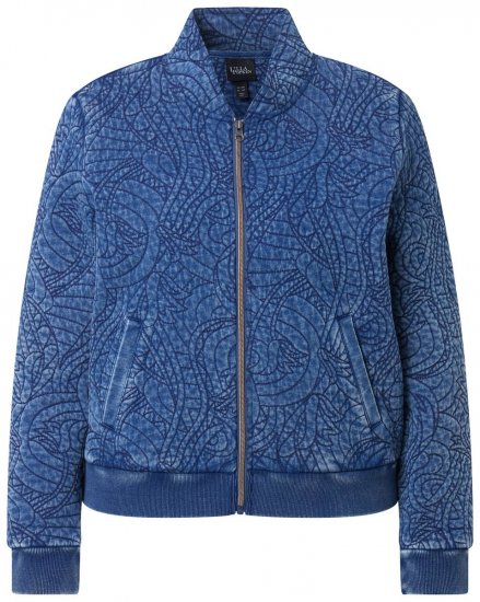 Ulla Popken 847035 Steppelt dzseki Denimkék - Dzsekik - Nagy méretű női dzsekik