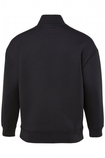 STHUGE 847083 Varsity dzseki scuba anyagból Fekete - Kabátok - Nagyméretű Kabátok - 2XL-8XL