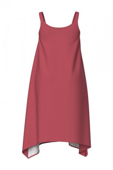 Ulla Popken 847481 Mintás ruha Piros - Mini ruhák - Plus size miniruhák nőknek