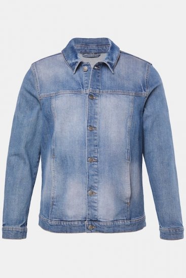 STHUGE 847739 Farmerdzseki vintage megjelenéssel Világoskék - Kabátok - Nagyméretű Kabátok - 2XL-8XL
