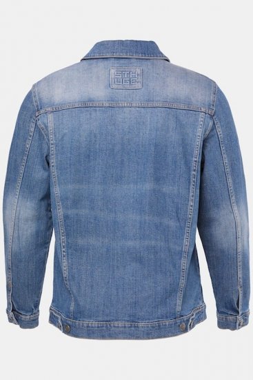 STHUGE 847739 Farmerdzseki vintage megjelenéssel Világoskék - Kabátok - Nagyméretű Kabátok - 2XL-8XL