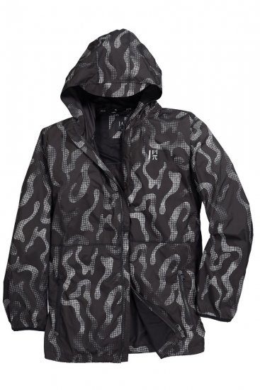 Jay-Pi 847852 Ultrakönnyű outdoor dzseki fényvisszaverő mintával Fekete - Kabátok - Nagyméretű Kabátok - 2XL-8XL