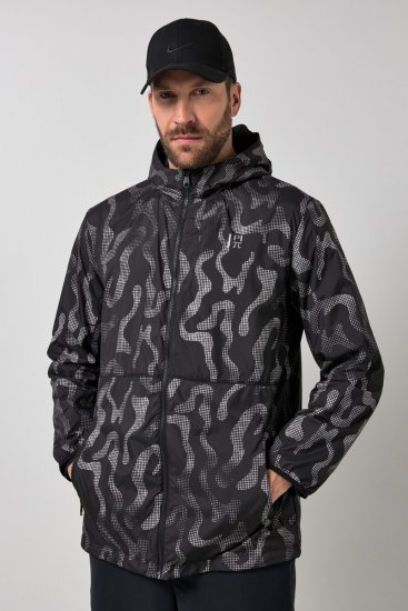 Jay-Pi 847852 Ultrakönnyű outdoor dzseki fényvisszaverő mintával Fekete - Kabátok - Nagyméretű Kabátok - 2XL-8XL