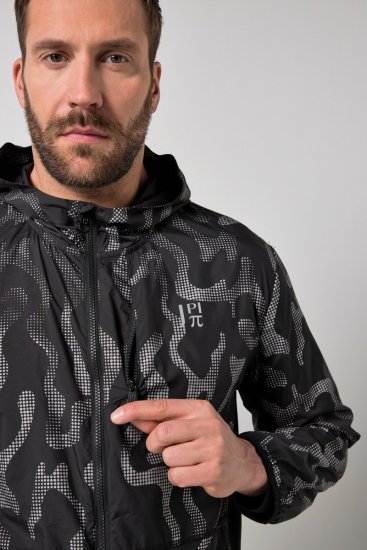 Jay-Pi 847852 Ultrakönnyű outdoor dzseki fényvisszaverő mintával Fekete - Kabátok - Nagyméretű Kabátok - 2XL-8XL