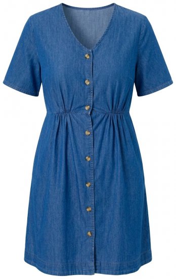 Ulla Popken 848597 Ingruha Denimkék - Ingruhák - 