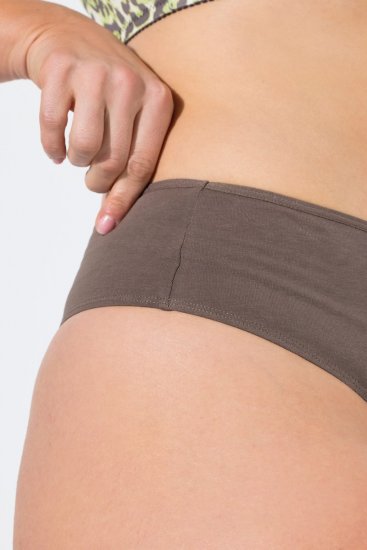 Ulla Popken 848826 Állatmintás tangák 3 db Taupe - Alsók - 