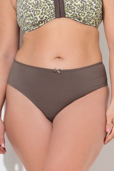 Ulla Popken 848826 Állatmintás tangák 3 db Taupe - Alsók - 