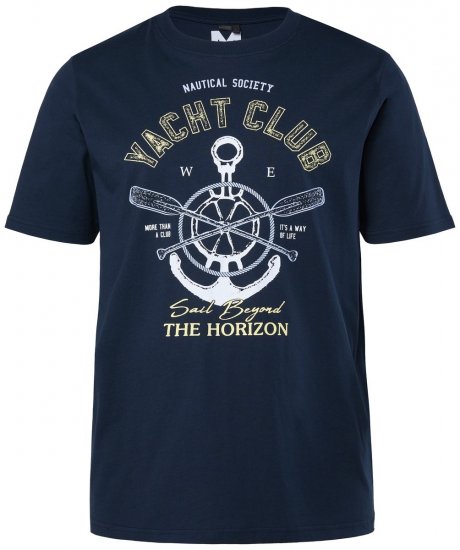 Men+ 958 Póló Yacht Club Sötétkék - Pólók - Nagyméretű pólók - 2XL-14XL