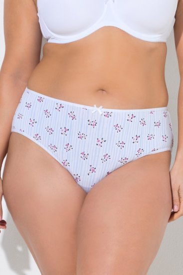 Ulla Popken 849098 Virágos alsók 5 db Világoskék - Alsók - 