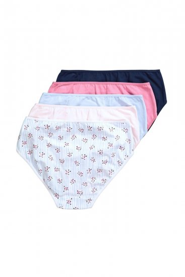 Ulla Popken 849098 Virágos alsók 5 db Világoskék - Alsók - 