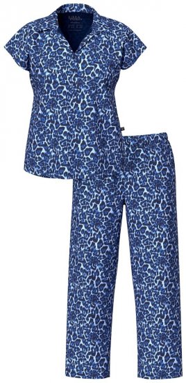 Ulla Popken 849144 Állatmintás pizsama Sötétkék - Pizsama/Loungewear - 