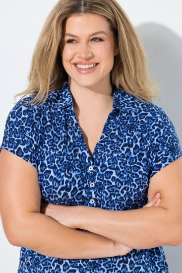 Ulla Popken 849144 Állatmintás pizsama Sötétkék - Pizsama/Loungewear - 