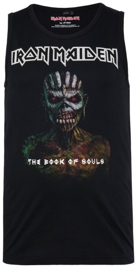 JP1880 849285 Iron Maiden The Book of Souls Trikó Fekete - Zenekaros pólók - Zenekaros pólók nagy méretben