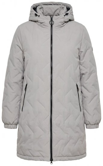 Ulla Popken 849552 Steppelt kabát Szürke - Kabátok - Női plus size kabátok
