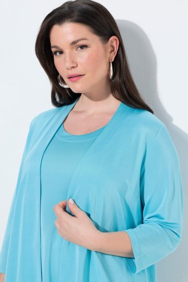 Ulla Popken 849620 Kabátka Kék - Dzsekik - Nagy méretű női dzsekik