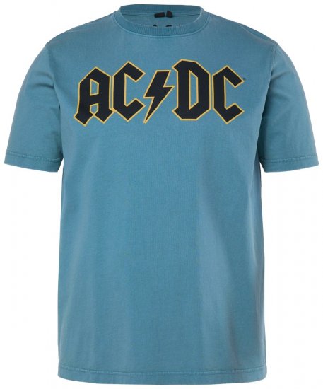 JP1880 849790 AC/DC Classic Logo Póló Türkizkék - Zenekaros pólók - Zenekaros pólók nagy méretben