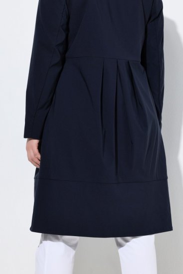 Ulla Popken 849803 Magas gallérú sztreccs kabát Sötétkék - Kabátok - Női plus size kabátok