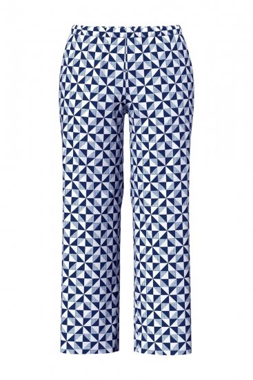 Ulla Popken 849850 Kockás pizsama Világoskék - Pizsama/Loungewear - 