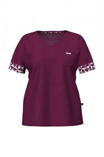 Ulla Popken 849850 Kockás pizsama Bogyópiros - Pizsama/Loungewear - 