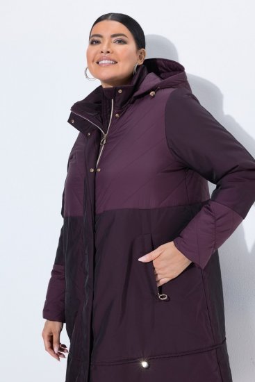 Ulla Popken 849908 Esőkabát Borvörös - Dzsekik - Nagy méretű női dzsekik