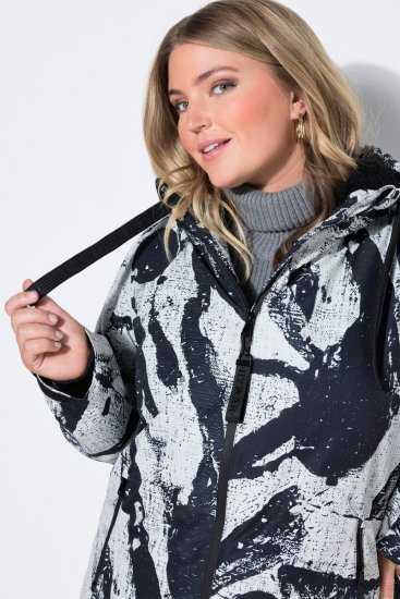 Ulla Popken 849984 Funkcionális kabát Szürke - Kabátok - Női plus size kabátok