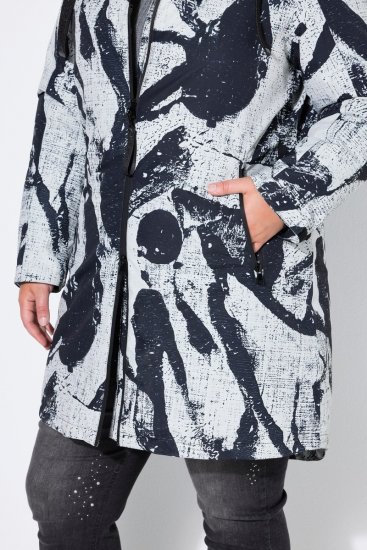Ulla Popken 849984 Funkcionális kabát Szürke - Kabátok - Női plus size kabátok