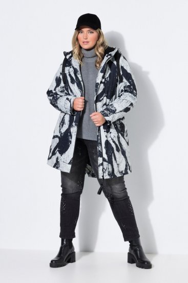 Ulla Popken 849984 Funkcionális kabát Szürke - Kabátok - Női plus size kabátok