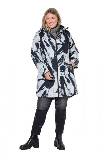 Ulla Popken 849984 Funkcionális kabát Szürke - Kabátok - Női plus size kabátok