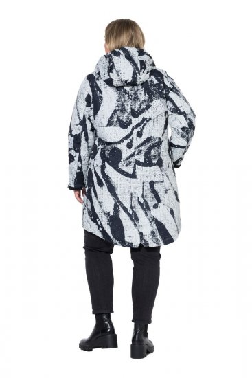 Ulla Popken 849984 Funkcionális kabát Szürke - Kabátok - Női plus size kabátok