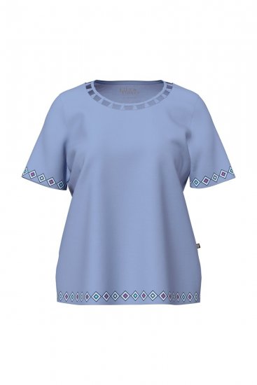 Ulla Popken 850045 Rövid ujjú pizsama Világoskék - Pizsama/Loungewear - 