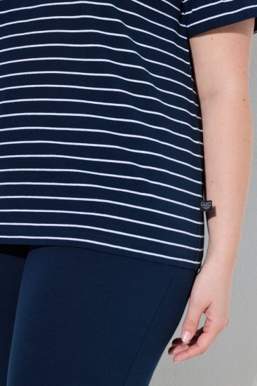 Ulla Popken 850403 Virágos pizsama Sötétkék - Pizsama/Loungewear - 