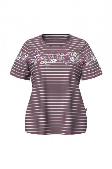 Ulla Popken 850403 Virágos pizsama Barna - Pizsama/Loungewear - 