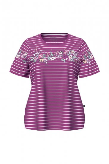 Ulla Popken 850403 Virágos pizsama Lila - Pizsama/Loungewear - 