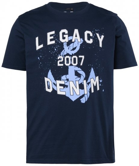 Men+ 440 Póló Legacy Denim Sötétkék - Pólók - Nagyméretű pólók - 2XL-14XL