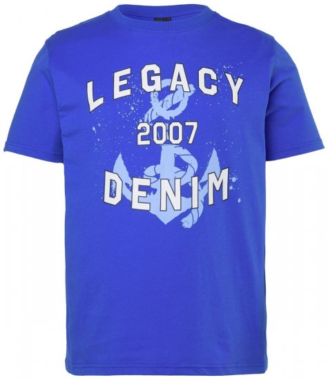 Men+ 440 Póló Legacy Denim Azúrkék - Pólók - Nagyméretű pólók - 2XL-14XL