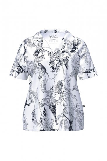Ulla Popken 850441 Mintás pizsama Törtfehér - Pizsama/Loungewear - 