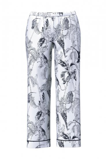 Ulla Popken 850441 Mintás pizsama Törtfehér - Pizsama/Loungewear - 